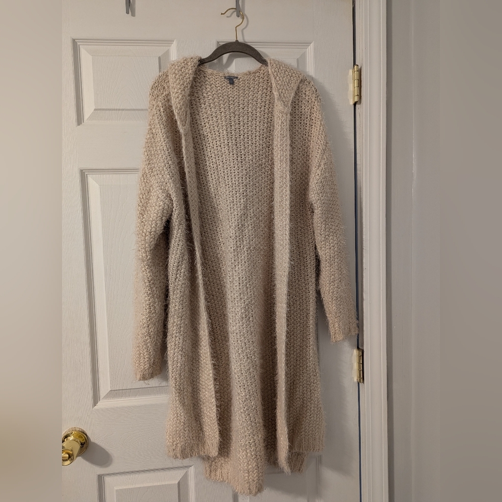 Charlotte Russe long fuzzy cardigan